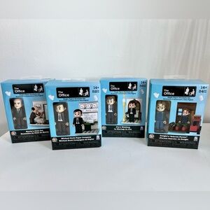 THE OFFICE - 4 Figure Building Sets: MICHAEL SCOTT, DWIGHT, JIM, KEVIN